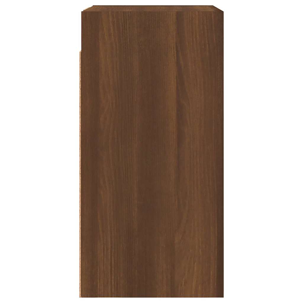 vidaXL TV Cabinet Brown Oak 30,5x30x60 cm Engineered Wood