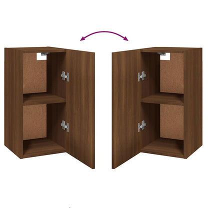 vidaXL TV Cabinet Brown Oak 30.5x30x60 cm Engineered Wood