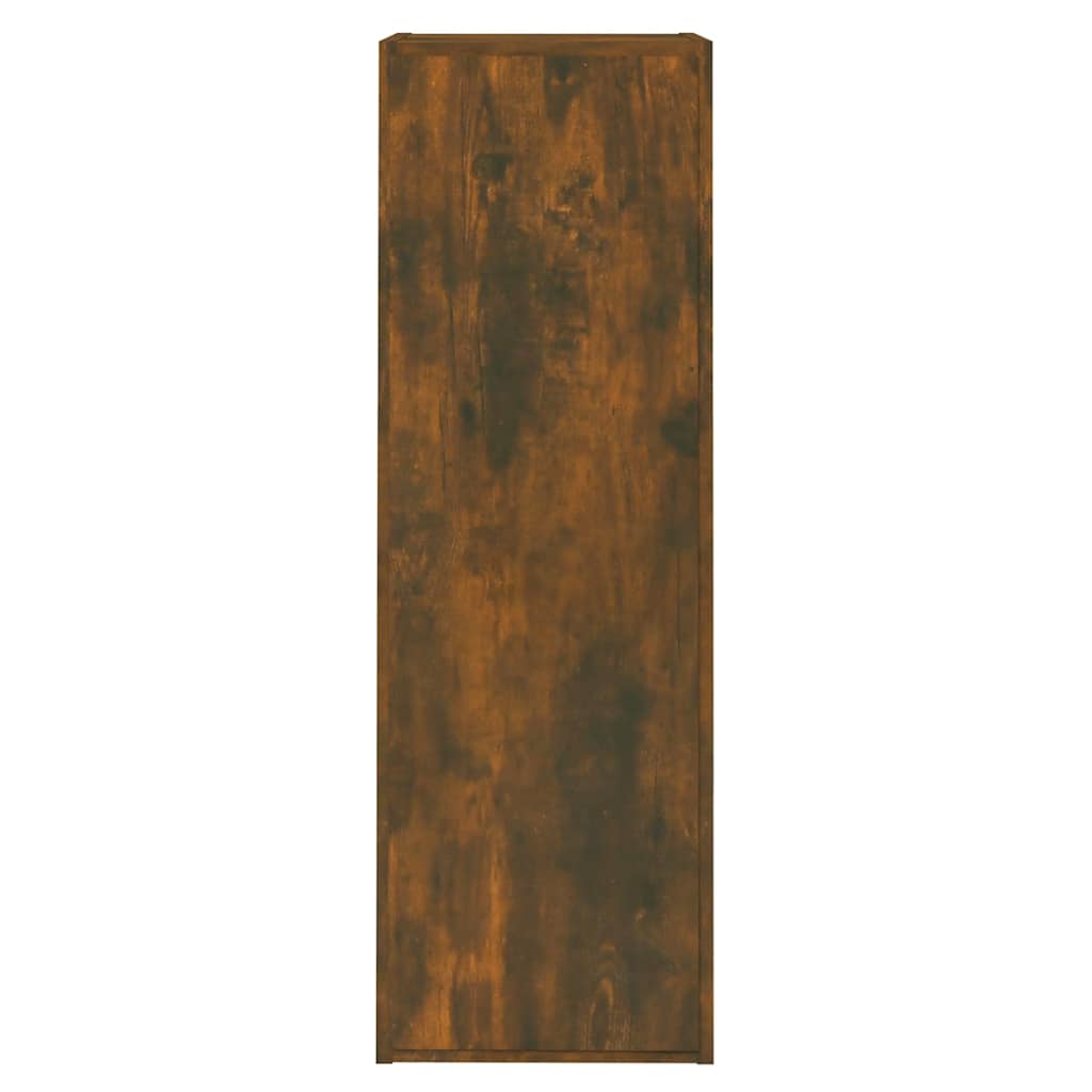 vidaXL TV Cabinet Smoked Oak 30.5x30x90 cm Engineered Wood