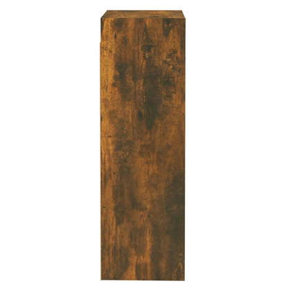 vidaXL TV Cabinet Smoked Oak 30.5x30x90 cm Engineered Wood
