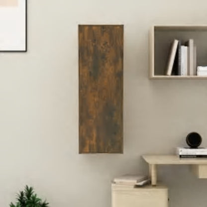vidaXL TV Cabinet Smoked Oak 30.5x30x90 cm Engineered Wood