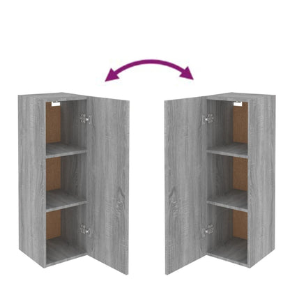vidaXL TV Cabinet Grey Sonoma 30.5x30x90 cm Engineered Wood