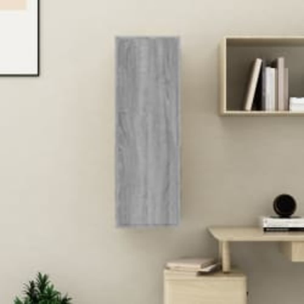 vidaXL TV Cabinet Grey Sonoma 30.5x30x90 cm Engineered Wood