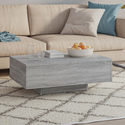 vidaXL Coffee Table Grey Sonoma 85x55x31 cm Engineered Wood