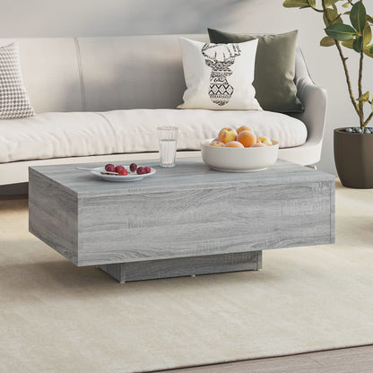 vidaXL Coffee Table Grey Sonoma 85x55x31 cm Engineered Wood
