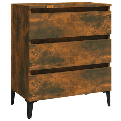 815807 vidaXL Sideboard Smoked Oak 60x35x69 cm Engineered Wood