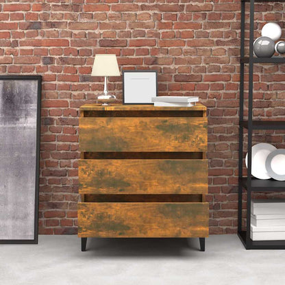 815807 vidaXL Sideboard Smoked Oak 60x35x69 cm Engineered Wood