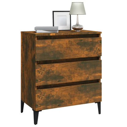 vidaXL Sideboard Smoked Oak 60x35x69 cm Engineered Wood