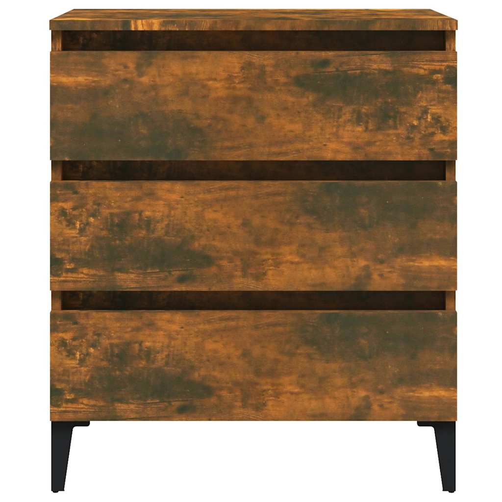 815807 vidaXL Sideboard Smoked Oak 60x35x69 cm Engineered Wood