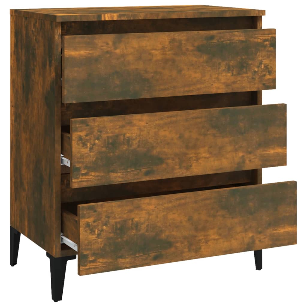 vidaXL Sideboard Smoked Oak 60x35x69 cm Engineered Wood