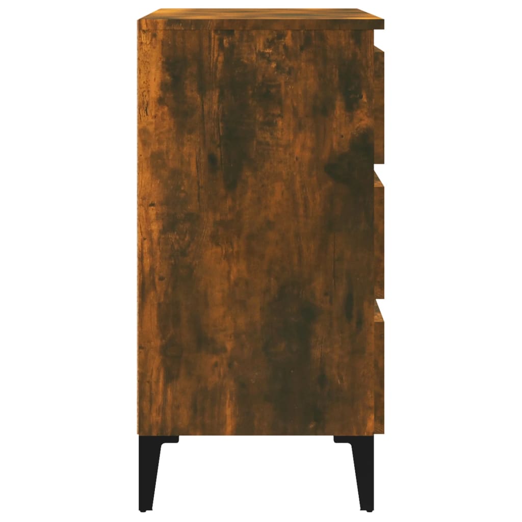 vidaXL Sideboard Smoked Oak 60x35x69 cm Engineered Wood