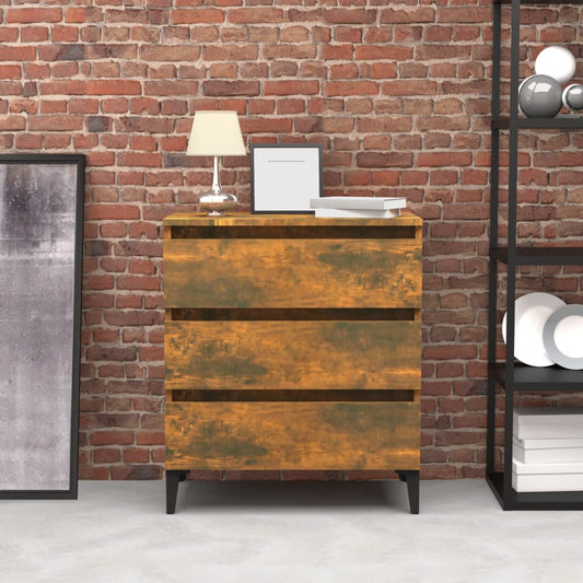 vidaXL Sideboard Smoked Oak 60x35x69 cm Engineered Wood