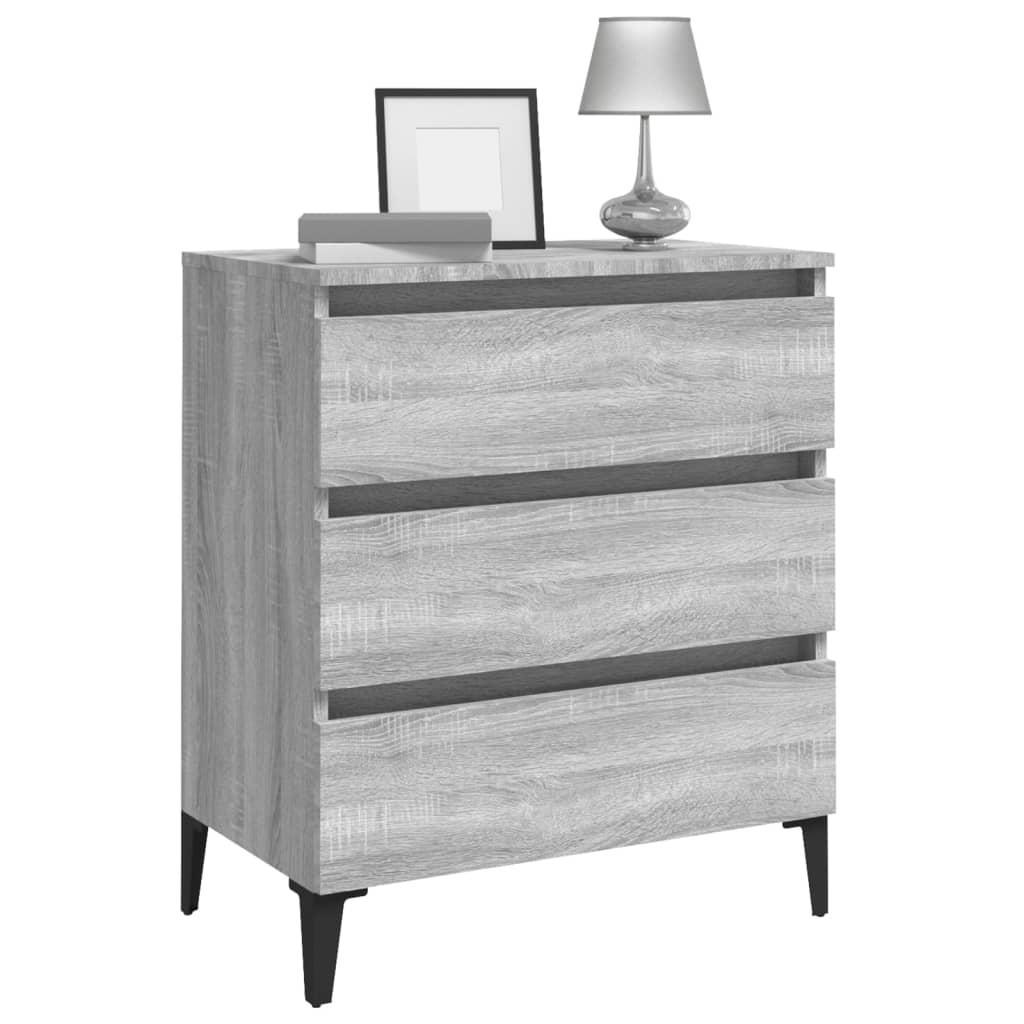 vidaXL Sideboard Grey Sonoma 60x35x69 cm Engineered Wood