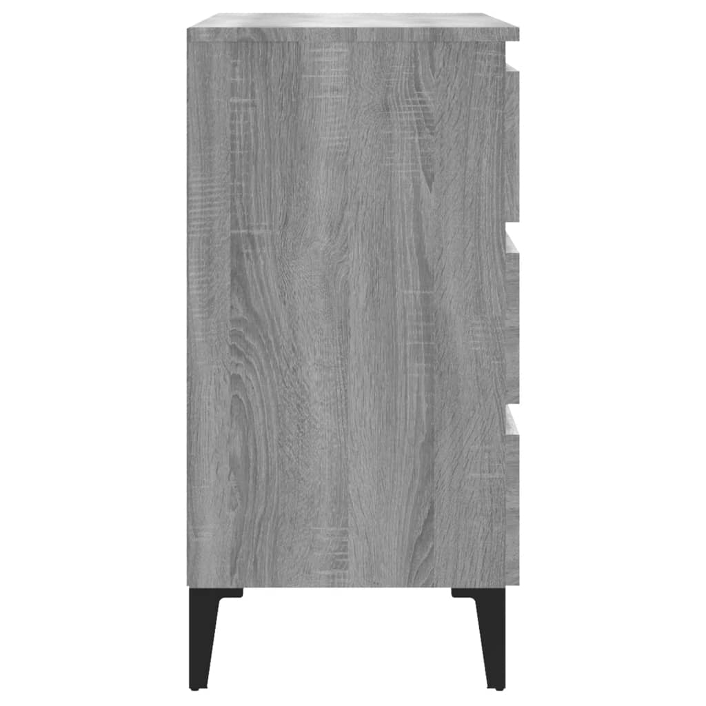 vidaXL Sideboard Grey Sonoma 60x35x69 cm Engineered Wood
