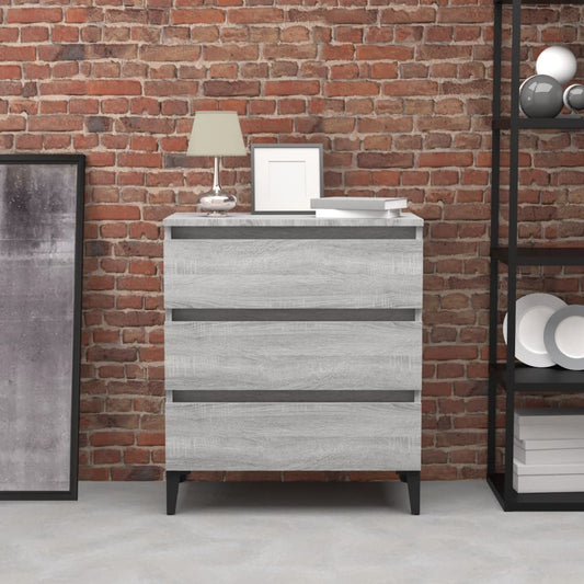 vidaXL Sideboard Grey Sonoma 60x35x69 cm Engineered Wood