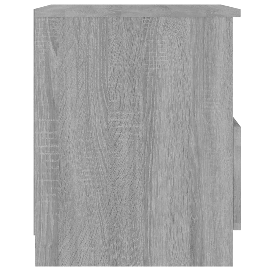 vidaXL Bedside Cabinet Grey Sonoma 40x40x50 cm Engineered Wood