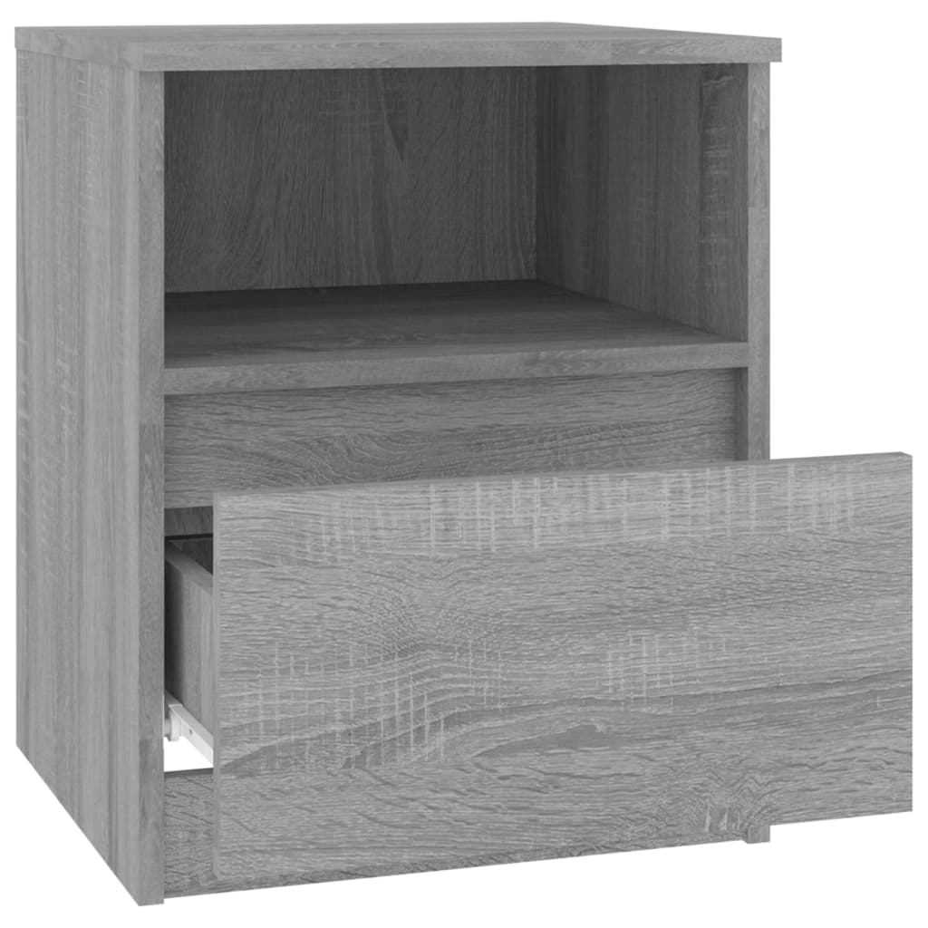vidaXL Bedside Cabinet Grey Sonoma 40x40x50 cm Engineered Wood