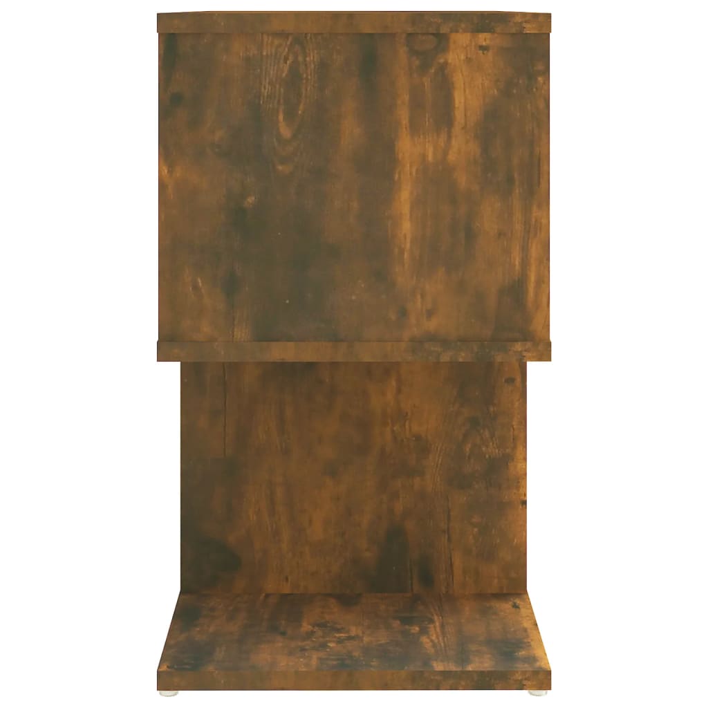 vidaXL Bedside Cabinet Smoked Oak 50x30x51.5 cm Engineered Wood