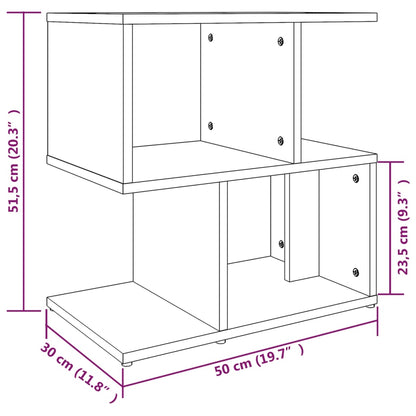 vidaXL Bedside Cabinet Grey Sonoma 50x30x51.5 cm Engineered Wood