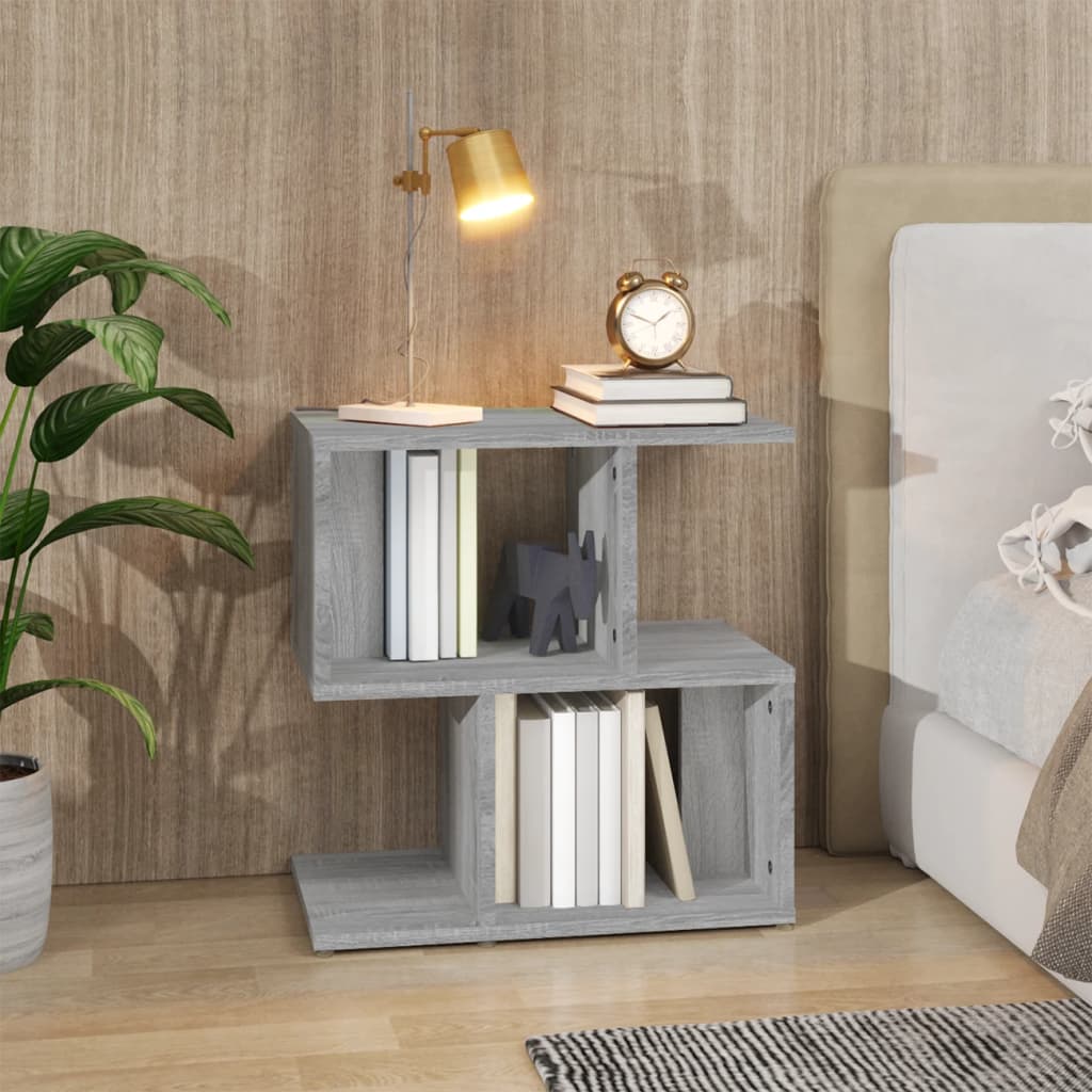vidaXL Bedside Cabinet Grey Sonoma 50x30x51,5 cm Engineered Wood