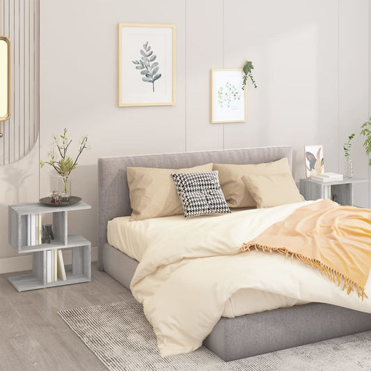 vidaXL Bedside Cabinets 2 pcs Grey Sonoma 50x30x51,5 cm Engineered Wood