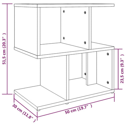 vidaXL Bedside Cabinets 2 pcs Brown Oak 50x30x51.5 cm Engineered Wood