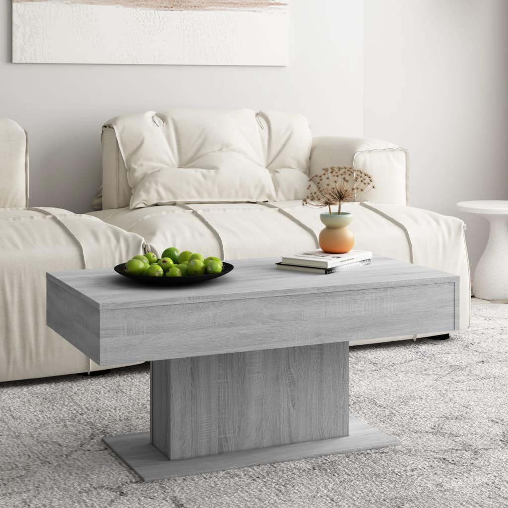 vidaXL Coffee Table | Grey Sonoma | Engineered Wood | Medium | Modern