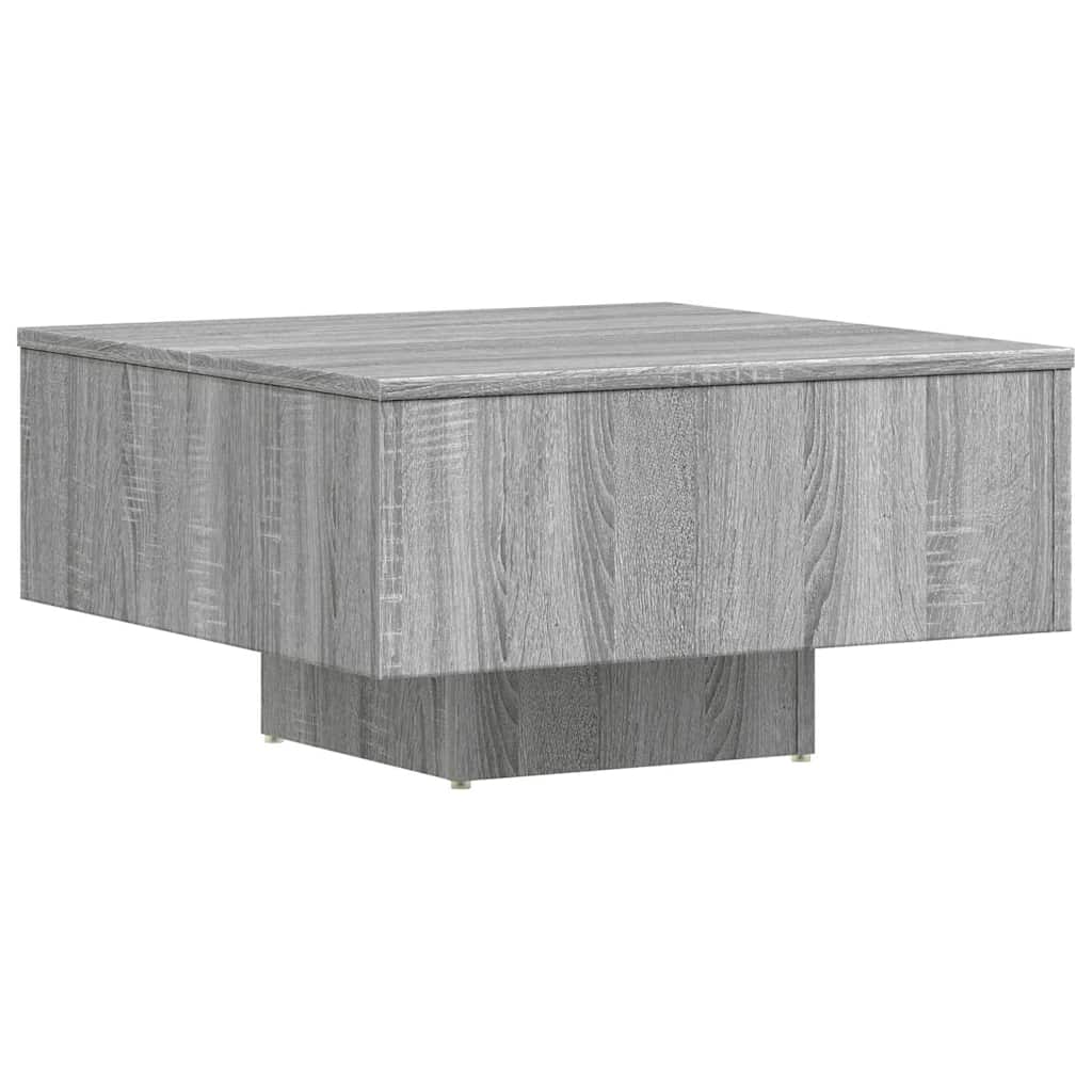 vidaXL Coffee Table Grey Sonoma 60x60x31,5 cm Engineered Wood