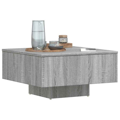 vidaXL Coffee Table Grey Sonoma 60x60x31,5 cm Engineered Wood