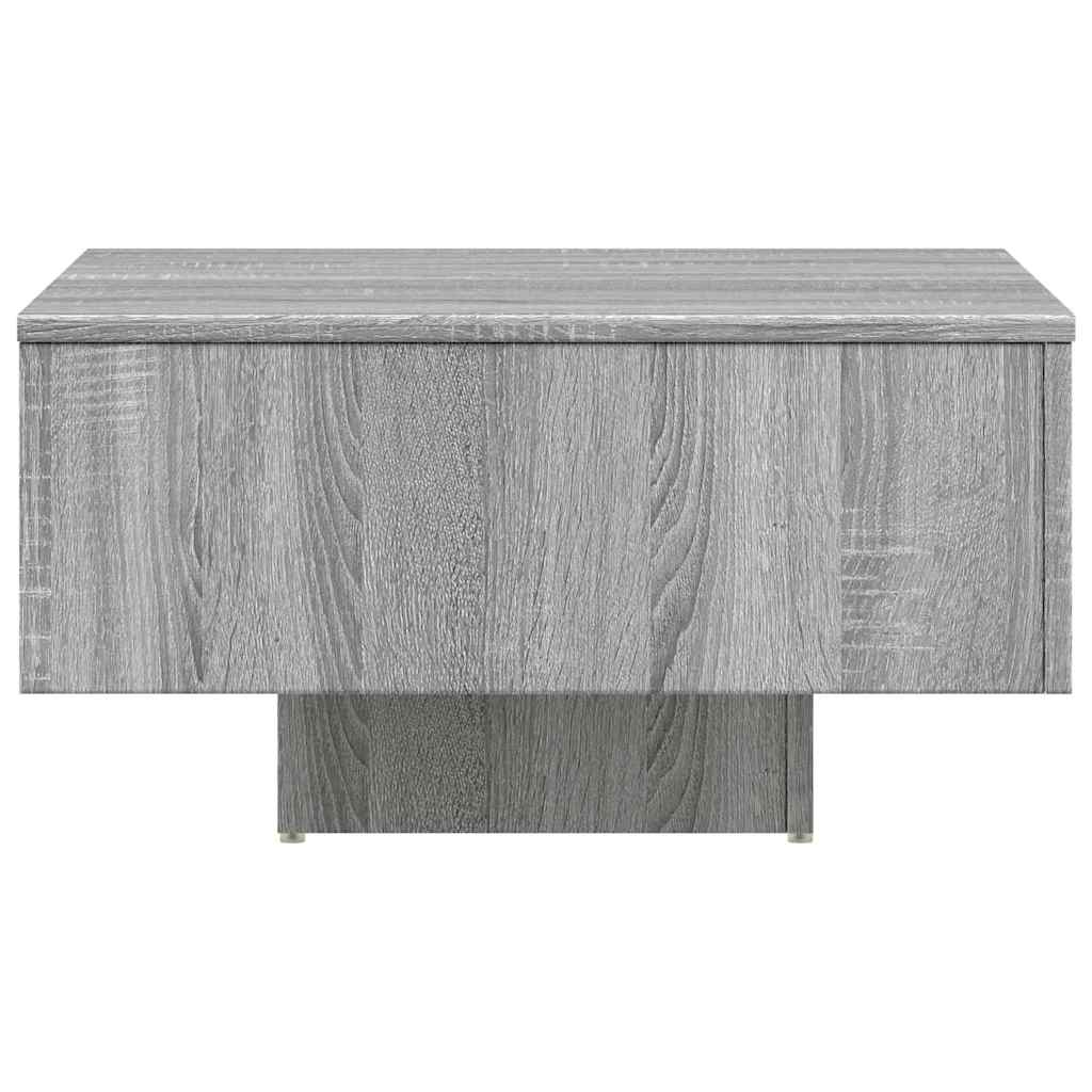 vidaXL Coffee Table Grey Sonoma 60x60x31,5 cm Engineered Wood