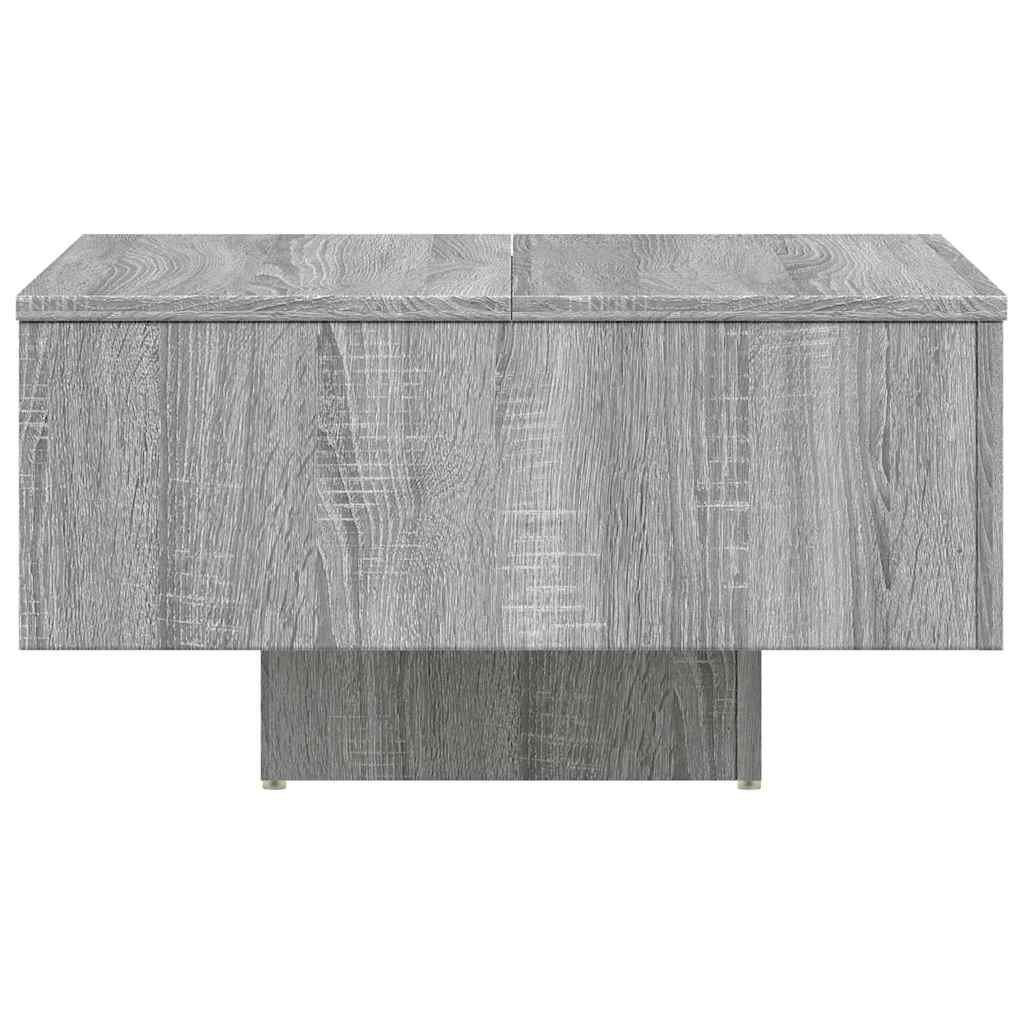 vidaXL Coffee Table Grey Sonoma 60x60x31,5 cm Engineered Wood