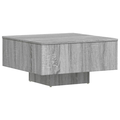 vidaXL Coffee Table Grey Sonoma 60x60x31,5 cm Engineered Wood