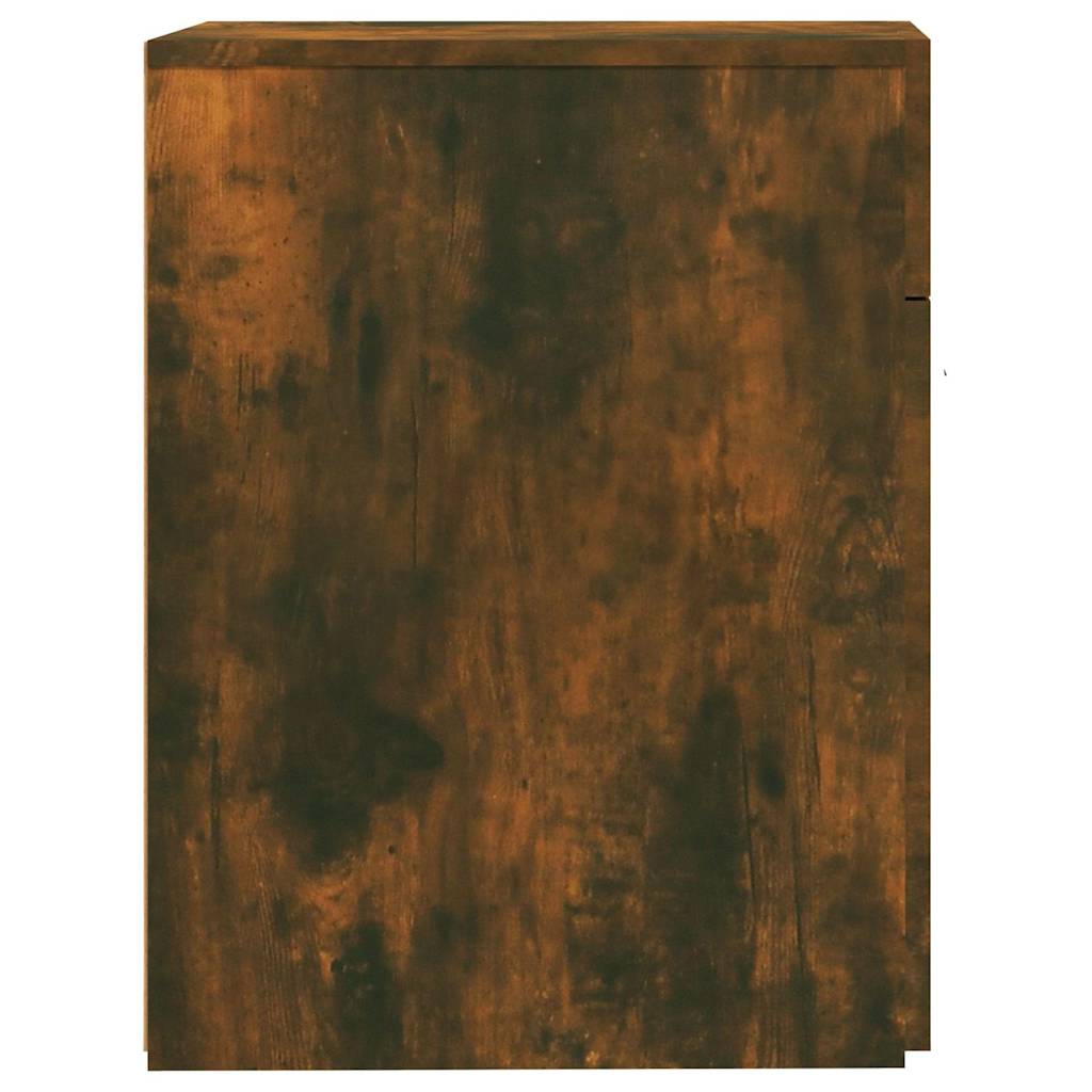 vidaXL Apothecary Cabinet Smoked Oak 20x45,5x60 cm Engineered Wood