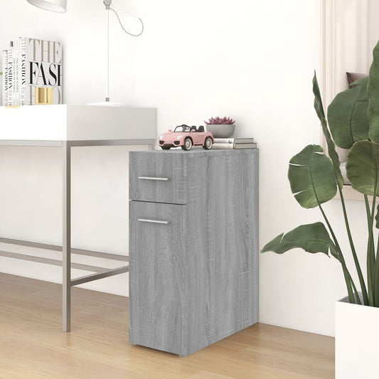 vidaXL Apothecary Cabinet | Grey Sonoma | Engineered wood | Single