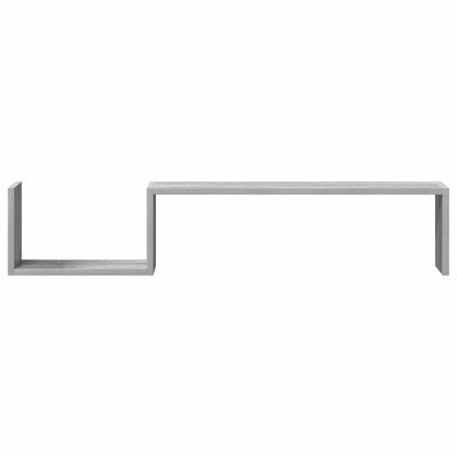 vidaXL Wall Shelves 2 pcs Grey Sonoma 100x15x20 cm Engineered Wood