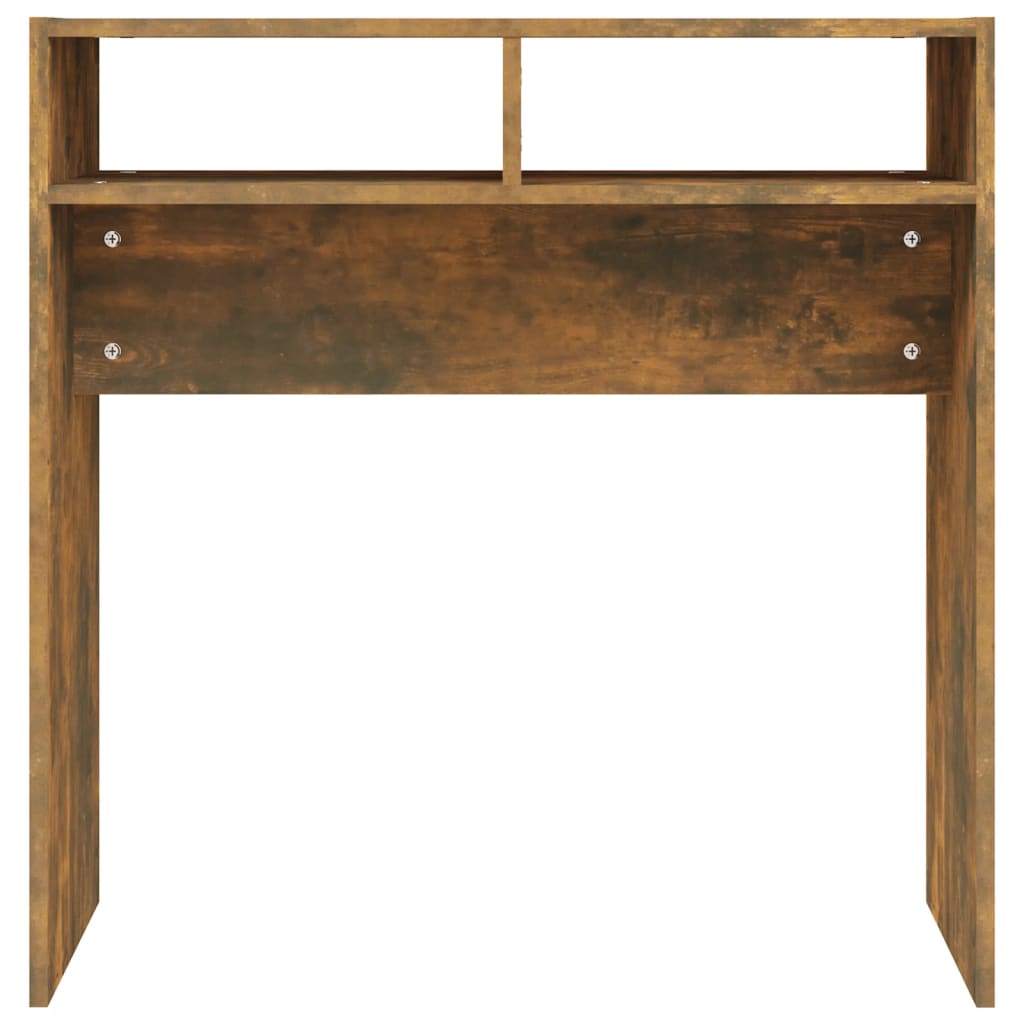 vidaXL Console Table Smoked Oak 78x30x80 cm Engineered Wood