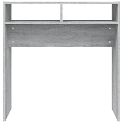 vidaXL Console Table Grey Sonoma 78x30x80 cm Engineered Wood