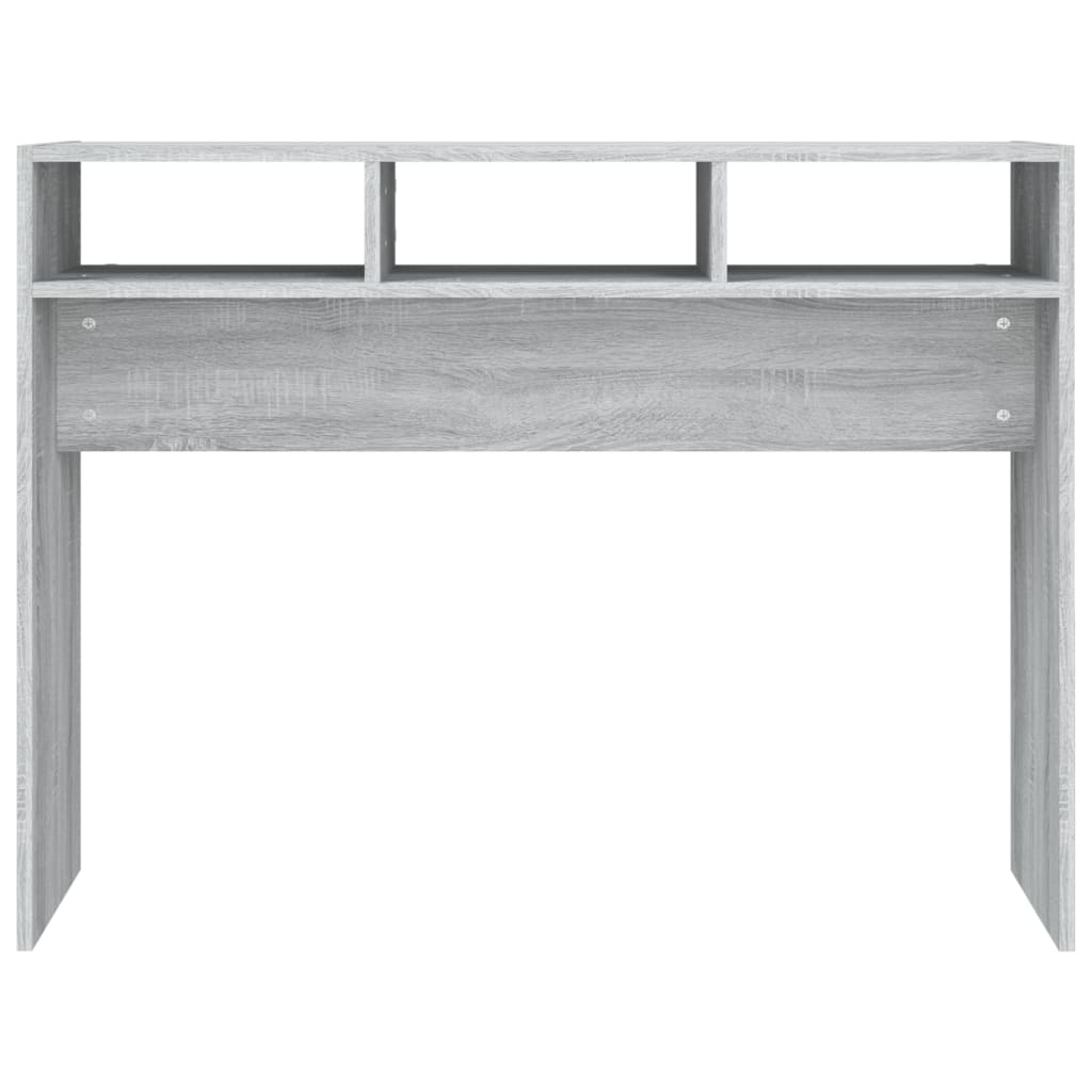 vidaXL Console Table Grey Sonoma 105x30x80 cm Engineered Wood