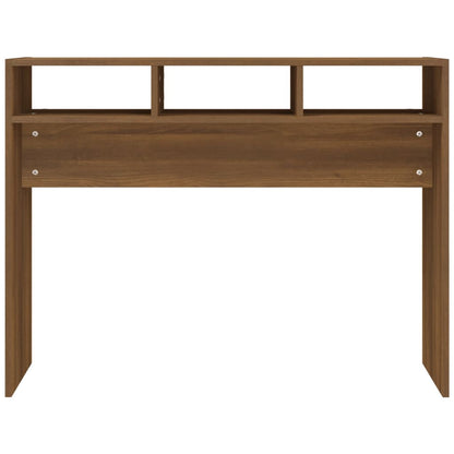 vidaXL Console Table Brown Oak 105x30x80 cm Engineered Wood