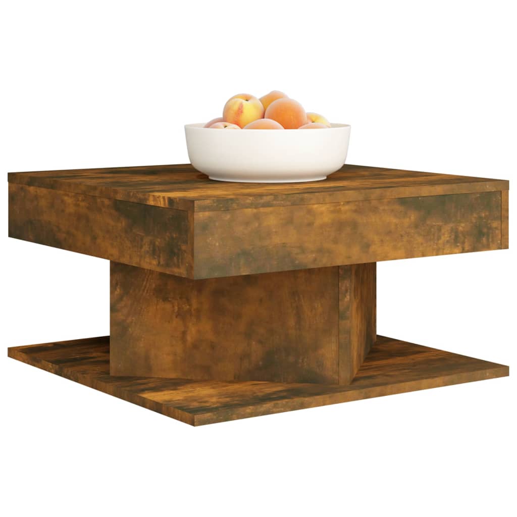 vidaXL Coffee Table | Smoked Oak | Engineered wood | Low Coffee Table