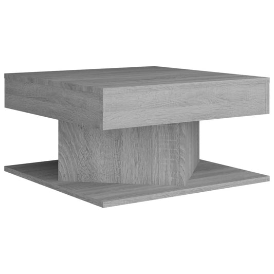 vidaXL Coffee Table | Grey Sonoma | Engineered wood | 57 x 57 x 30 cm
