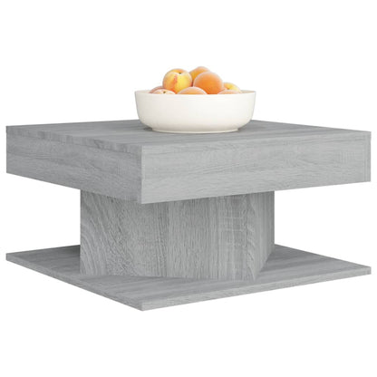vidaXL Coffee Table | Grey Sonoma | Engineered wood | 57 x 57 x 30 cm