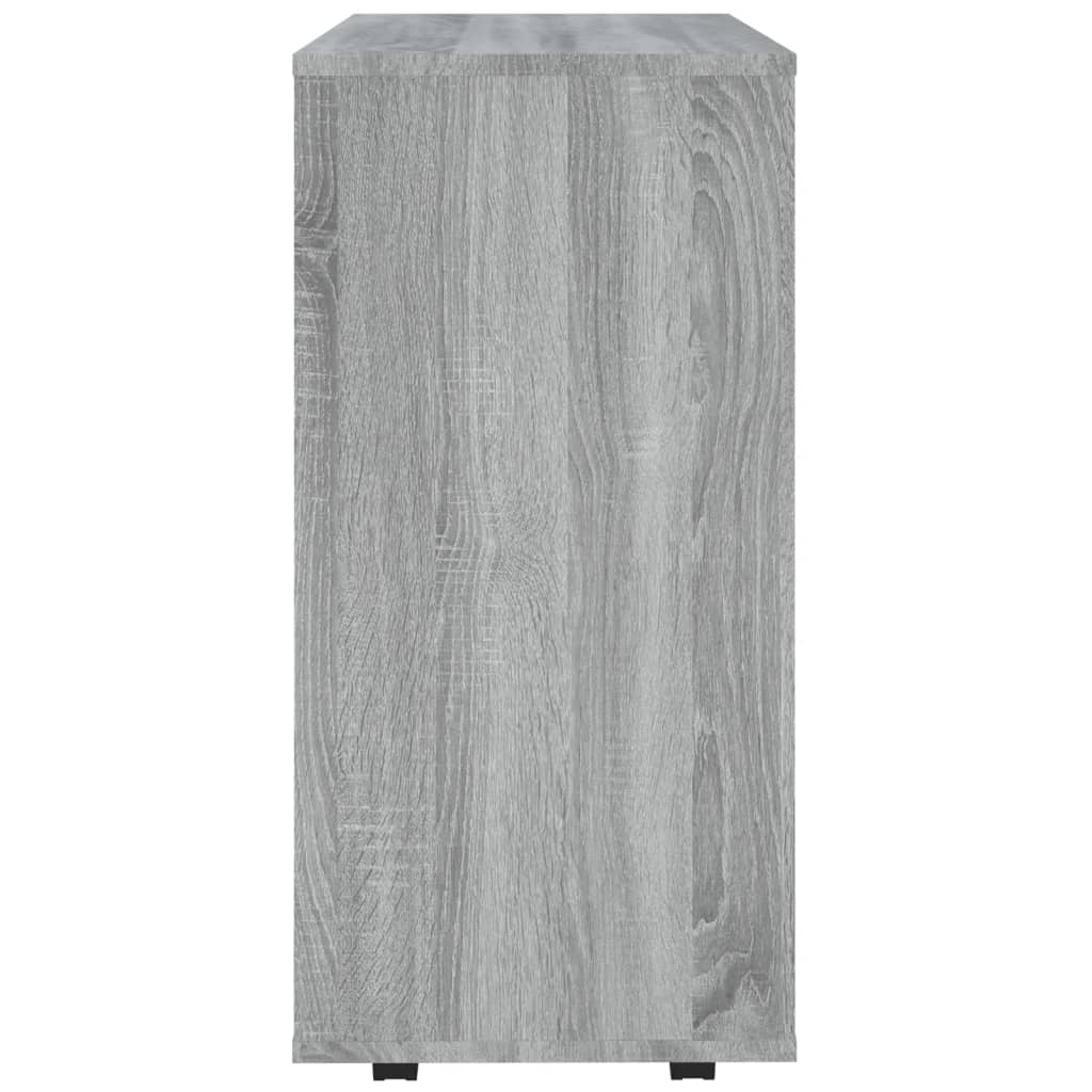 vidaXL Rolling Cabinet Grey Sonoma 60x35x75 cm Engineered Wood