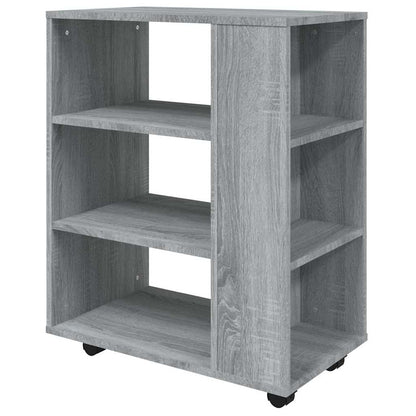 vidaXL Rolling Cabinet Grey Sonoma 60x35x75 cm Engineered Wood