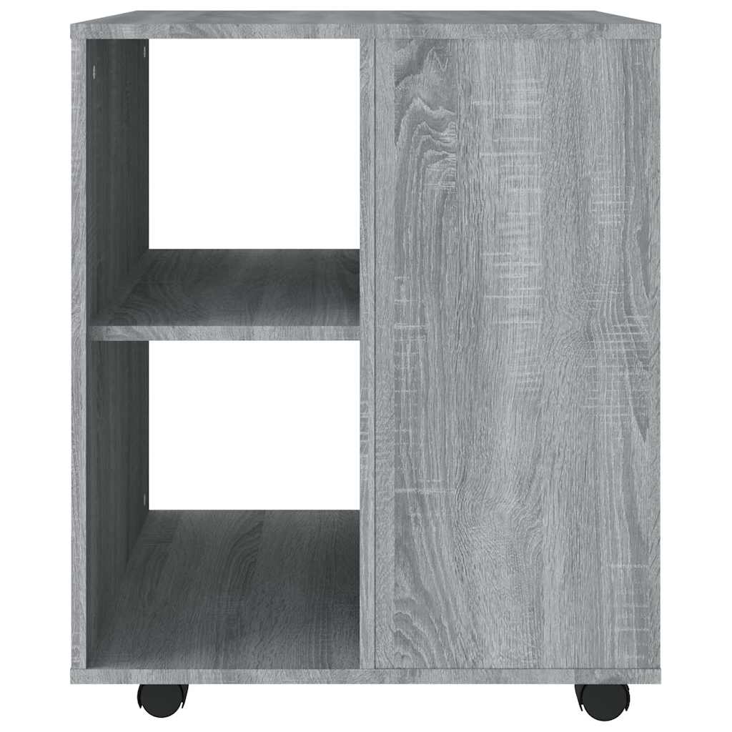 vidaXL Rolling Cabinet Grey Sonoma 60x53x72 cm Engineered Wood