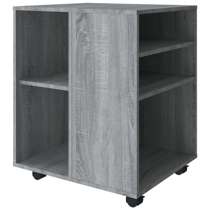 vidaXL Rolling Cabinet | Grey Sonoma | Engineered Wood | Standard | Rollable