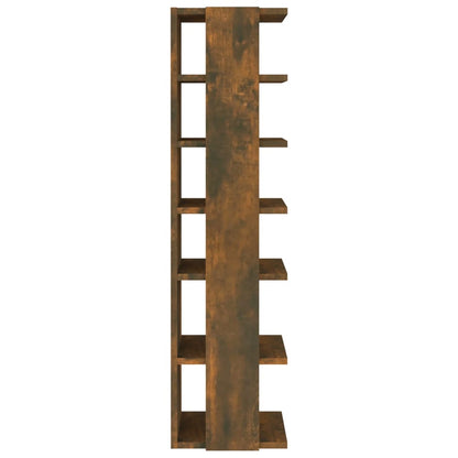 vidaXL Shoe Racks 2 pcs Smoked Oak 27.5x27x102 cm Engineered Wood