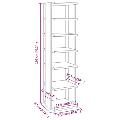 vidaXL Shoe Rack Grey Sonoma 27.5x27x102 cm Engineered Wood