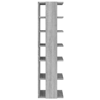 vidaXL Shoe Racks 2 pcs Grey Sonoma 27.5x27x102 cm Engineered Wood
