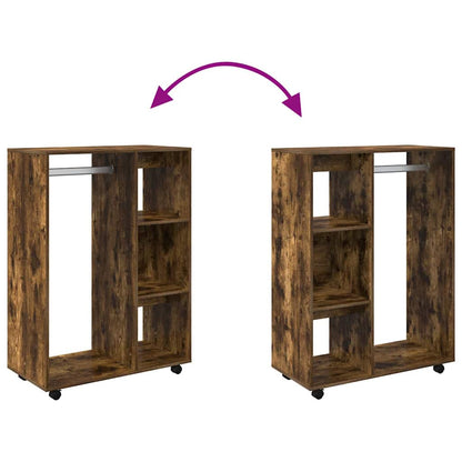 vidaXL Wardrobe Smoked Oak 80x40x110 cm Engineered Wood